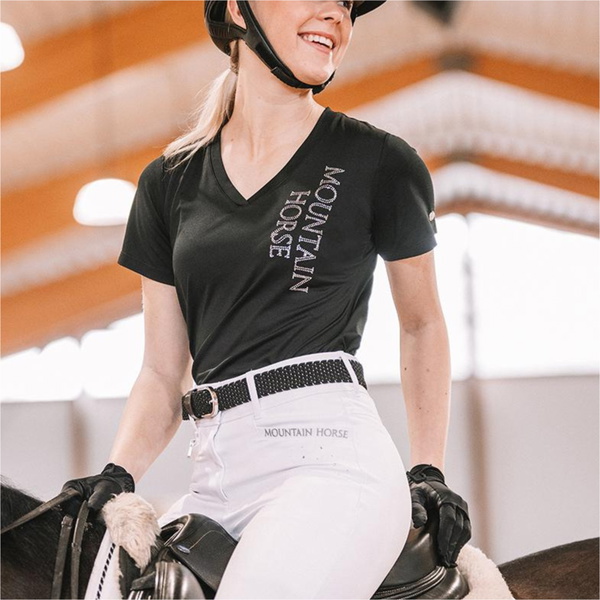 2026 Mountain Horse Womens Action T-shirt 46040100 - Black